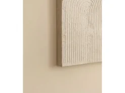 Outlet DECOWOOD Cuadro decorativo sobre lienzo de lino con marco de madera negro pintado artesanalmente con pintura al oleo de 80x100cm - NIKI - Multicolor