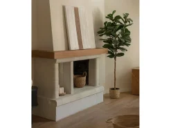 Best DECOWOOD Cuadro decorativo sobre lienzo de algodón con marco de madera negro pintado artesanalmente con pintura al oleo de 60x80cm - TESA - Multicolor