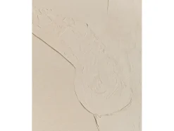 Online DECOWOOD Cuadro decorativo sobre lienzo de algodón con marco de madera negro pintado artesanalmente con pintura al oleo de 100x150cm - GALA - Beige
