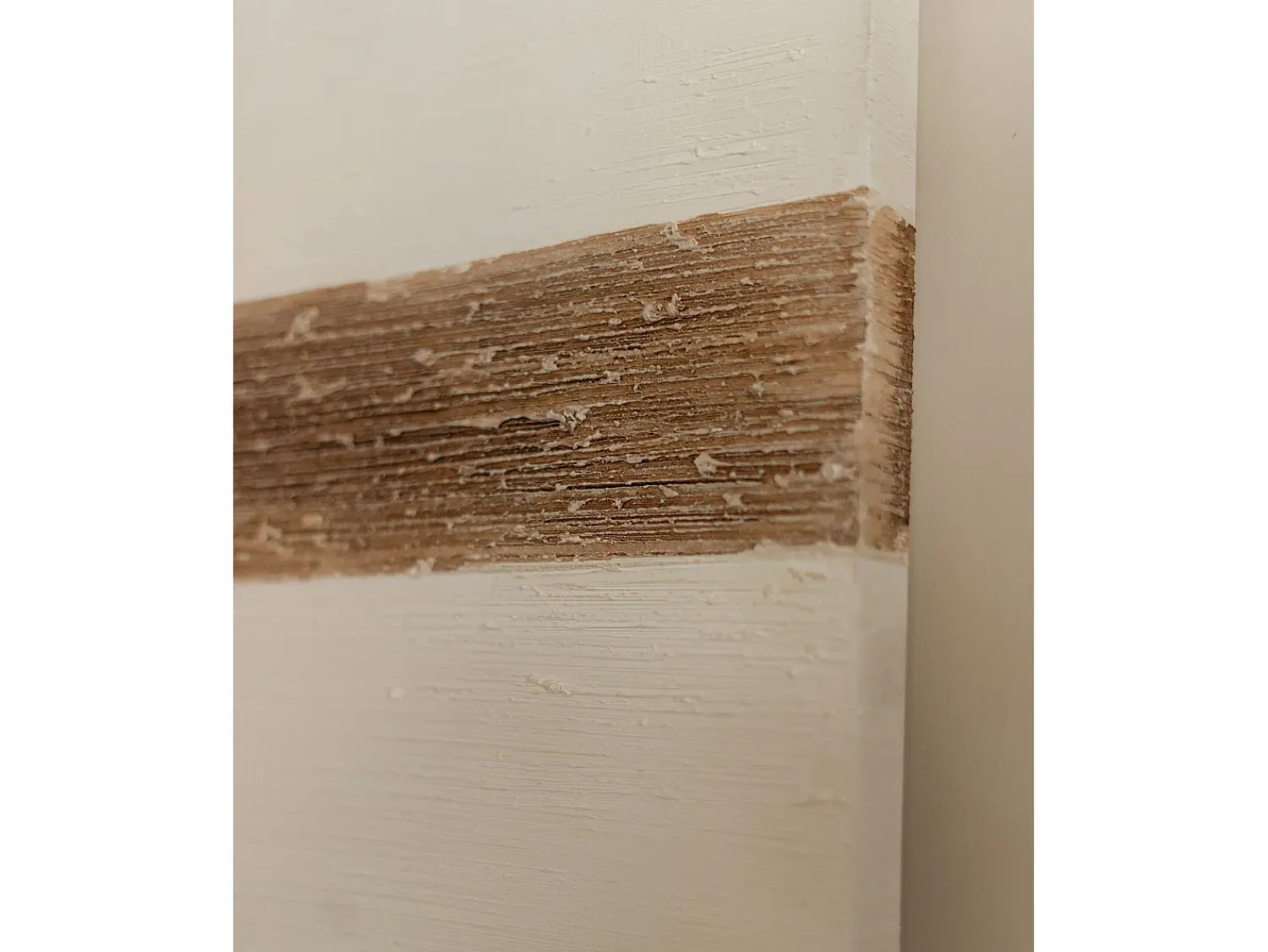 Best DECOWOOD Cuadro decorativo sobre lienzo de algodón con marco de madera marrón oscuro pintado artesanalmente con pintura al oleo de 100x150cm - BRISA - Multicolor