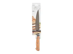 Cuchillo de Chef "Elegancia" 33cm Natural en Madera y Acero