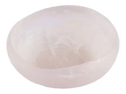 Bazar Bizar Vajilla^El Bol Orgánico De Resina - Rosa Blanco - S Rosa / Blanco