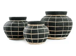 Sale Bazar Bizar El Jarrón Belly - Natural - M Negro