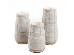 Bazar Bizar Jarrón^El Jarrón Cutie - Cemento Natural - M Gris