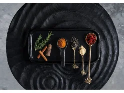 Bazar Bizar Vajilla^El Plato De Tapas Quemado Negro
