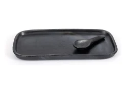 Bazar Bizar Vajilla^El Plato De Tapas Quemado Negro