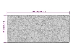 Best Garden Furniture Elsje Alfombra lavable patchwork antideslizante multicolor 80x300 cm Gris