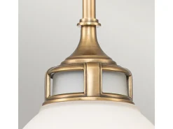 Best Elstead Hinkley Amelia Kupol taklampa Heritage Mässing Camel