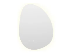 OZAIA Espejo De Pared|Espejo^Espejo de baño iluminado asimétrico anti-vaho - 60 x 80 cm - INACIA Transparente