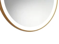 OZAIA Espejo De Pared|Espejo^Espejo de baño redondo luces led NUMEA 60x3.5x60 cm Dorado