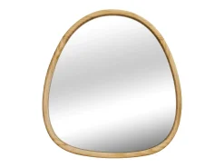 Sweeek Espejo De Pared|Espejo^Espejo de madera de abeto decorativo de pared, 75cm natural Color natural claro