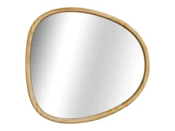 Sweeek Espejo De Pared|Espejo^Espejo de madera de abeto decorativo de pared, 75cm natural Color natural claro