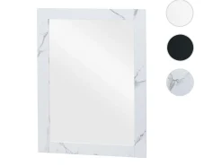 Espejo de pared MCW-L86, aspecto mármol blanco