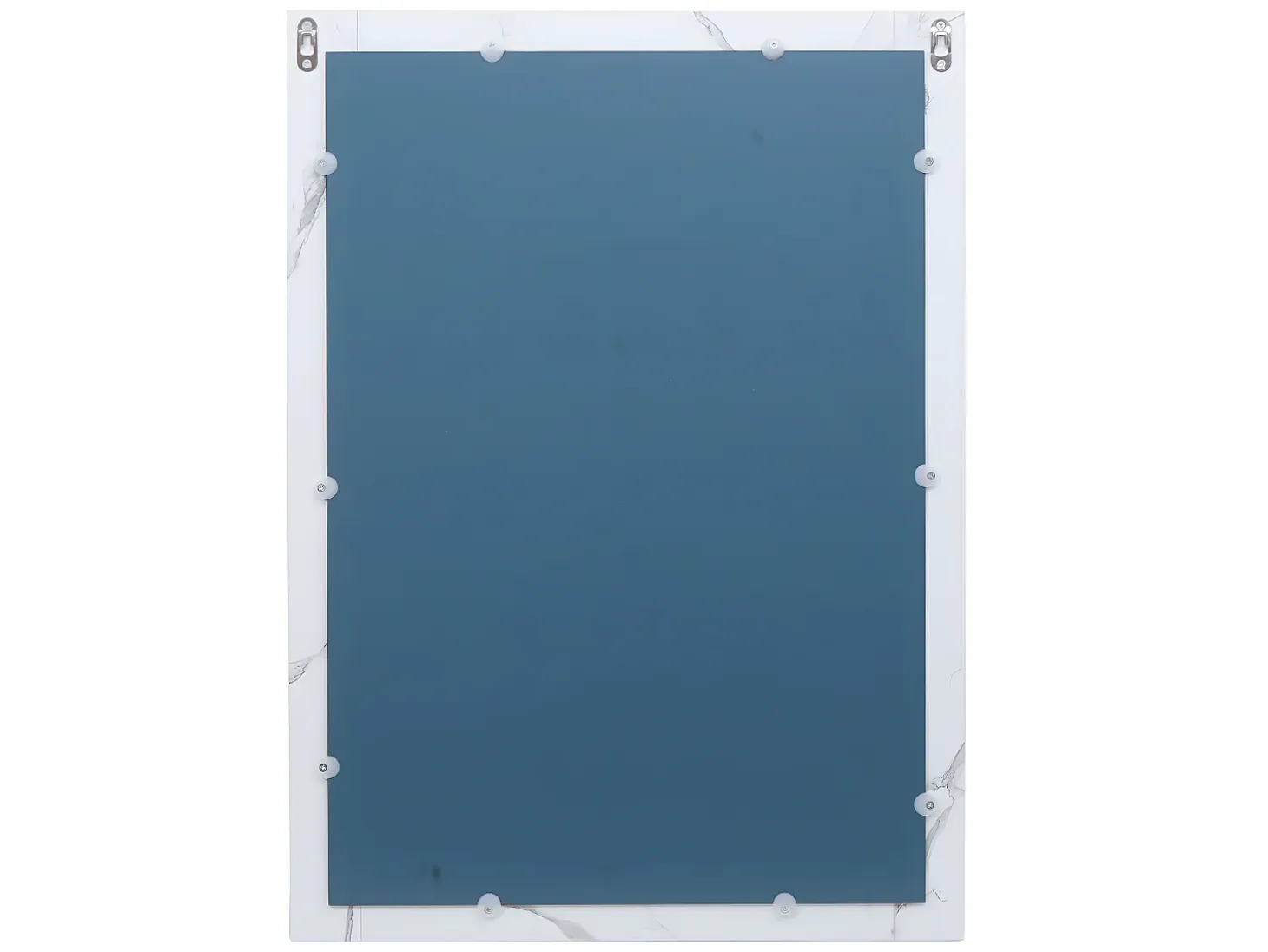 Espejo de pared MCW-L86, aspecto mármol blanco