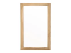 BERAH GETAH Espejo De Pared|Espejo^Espejo rectangular maciza de mindi 50x80 cm Color natural claro