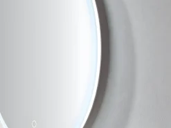 OZAIA Espejo De Pared|Espejo^Espejo redondo de baño con leds luminosos DANIELA - L80 x A80 cm Transparente