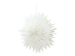 Estrella de Navidad Sälen con luz de papel Ø60cm colgante blanco.