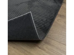 Best Garden Furniture Everlyn Alfombra pelo corto look escandinavo IZA antracita 120x170 cm Gris antracita