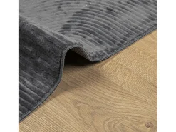 Best Garden Furniture Everlyn Alfombra pelo corto look escandinavo IZA antracita 120x170 cm Gris antracita