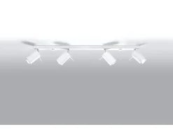 Best Sollux Lighting Faretto Barre Incasso 4 Luci Bianco GU10 Barras de foco Flush 4 Light White GU10 Blanco
