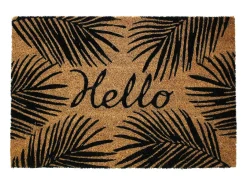 Douceur d'intérieur Felpudo Rectangular "Hello" Marru00f3n