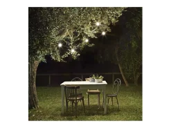 New Ideal Lux FIESTA SP10, Collar Iluminador para Exteriores, Negro