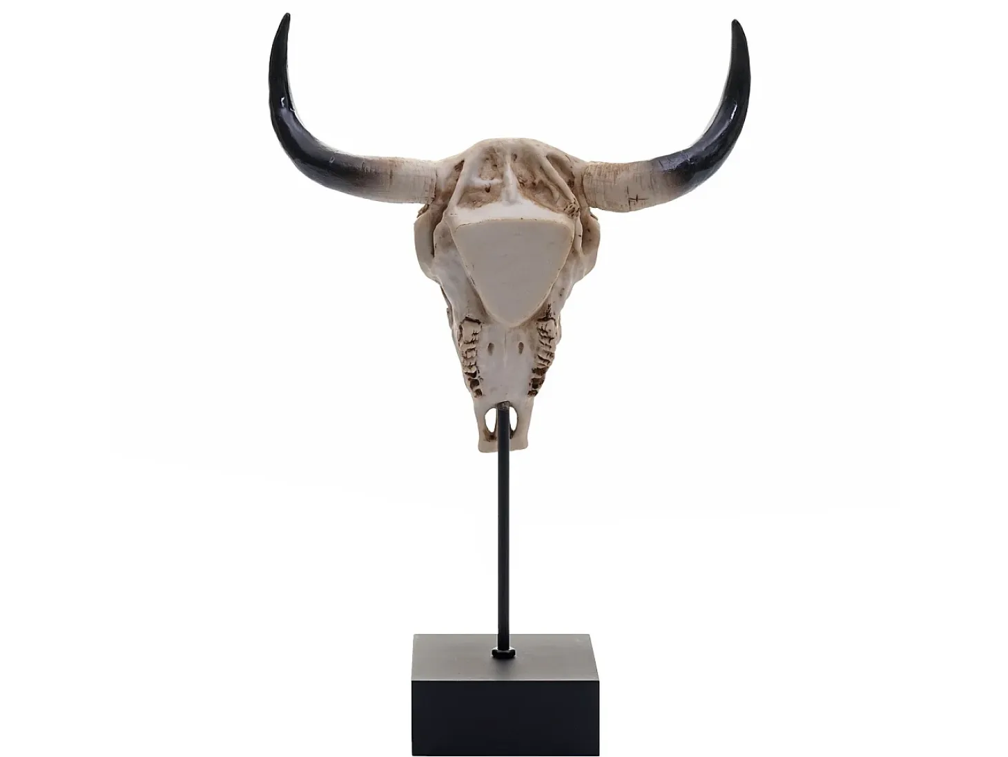 Figura decorativa de pie cráneo de vaca MCW-D30
