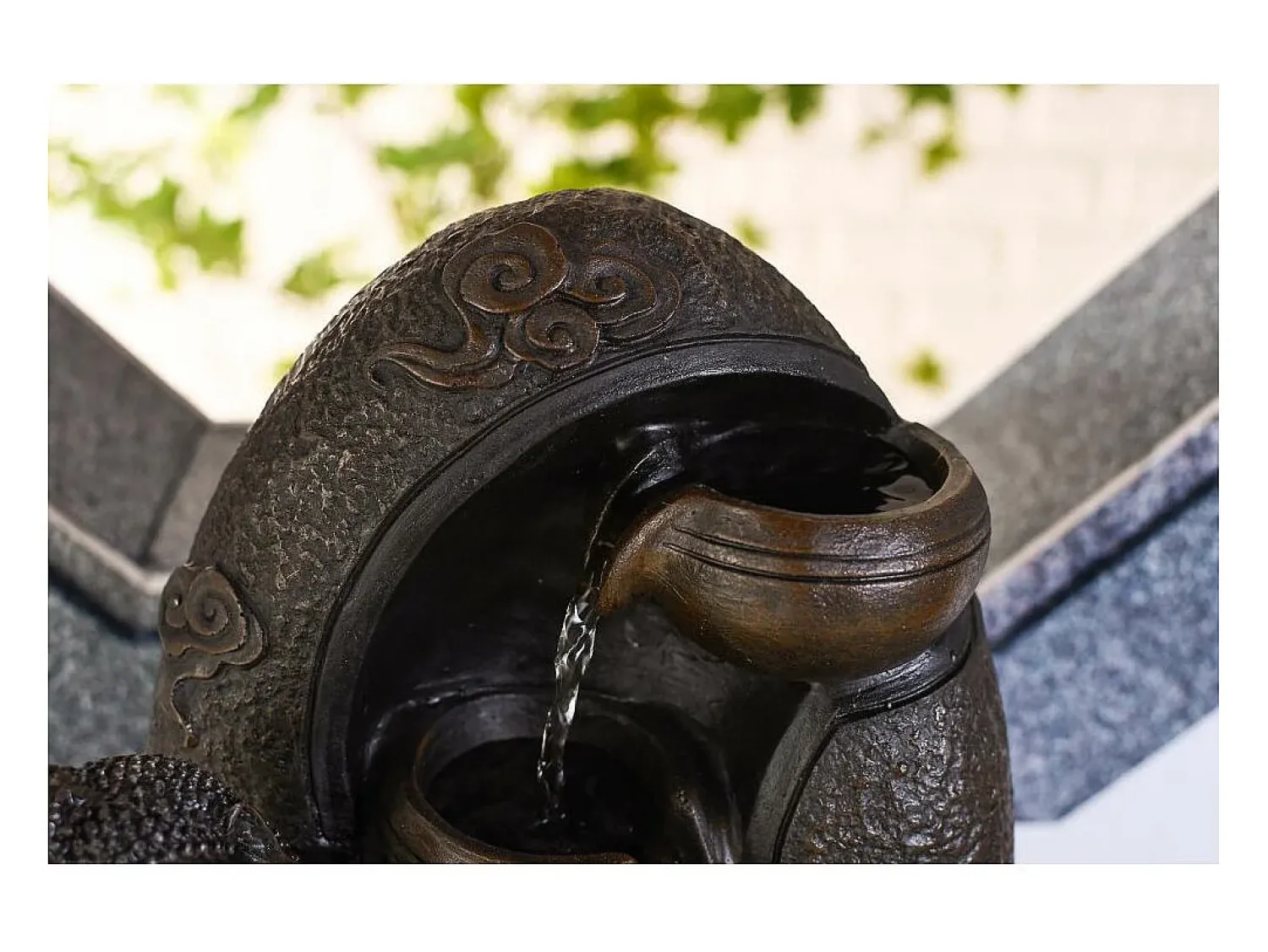 Clearance Zen Light Fuente LED de interior del Buda de Krishna Negro