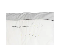 Funda nórdica y funda de almohada de algodón gris