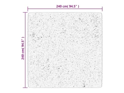 Best Garden Furniture Hester Alfombra de pelo corto suave lavable HUARTE arena 240x240 cm Marru00f3n