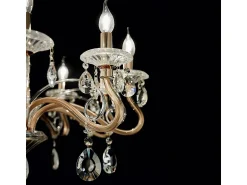 Online Ideal Lux Negresco - Lámpara de araña de 10 luces, acabado , E14 Dorado