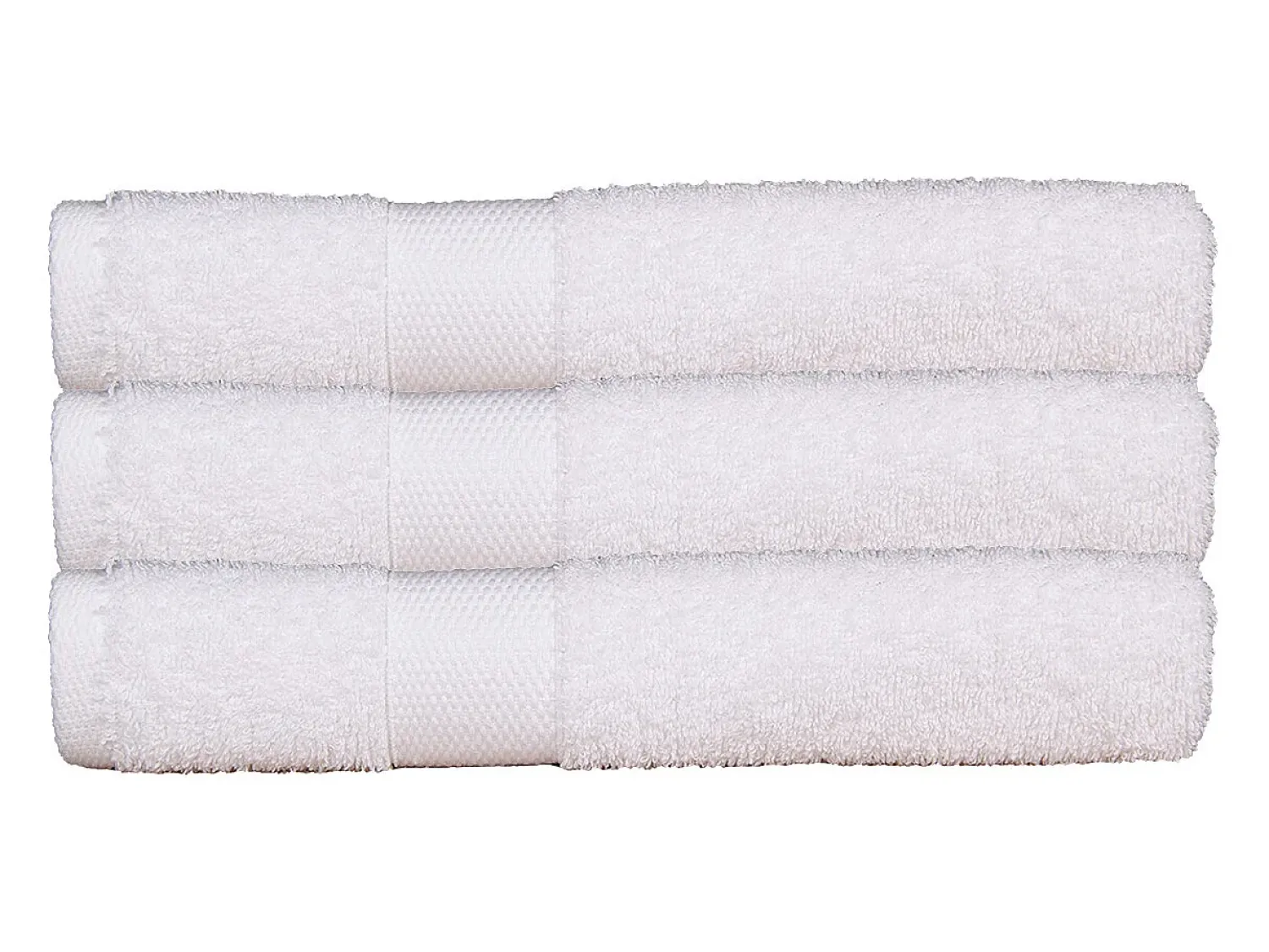 Blanc avenue Juego de 3 toallas de baño 70x130 cm 500gr/m² 100% algodón Blanco