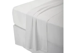 Best PIKOLIN Juego de cama 200 hilos Percal algodón Cama 90 Blanco