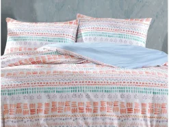 Blanc avenue Ropa De Cama^Juego de funda de edredón +funda de almohada 100% algodón "Elisa" Multicolor