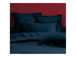 Blanc avenue Ropa De Cama^Juego de funda de edredón + 2FA 63x63cm de satén de algodón marino Azul
