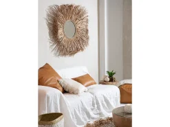 Bazar Bizar Ropa De Casa^La Funda De Cojín De Cuero De Cuatro Paneles - lo - 60x60 Camel