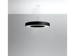 Best Sollux Lighting Lampada a Sospensione Cilindrica Nera 70cm E27 Lámpara colgante cilíndrica Negra 70cm E27 Negro