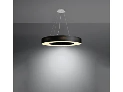Best Sollux Lighting Lampada a Sospensione Cilindrica Nera 70cm E27 Lámpara colgante cilíndrica Negra 70cm E27 Negro