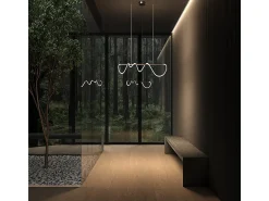 Discount Maytoni Lampadario A Sospensione Moderno Tau Alluminio Oro 1 Luce Led 30W Dorado
