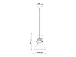 Best Ferroluce Lampadario Industrial Ferro E Ceramica Vintage Bianco 1 Luce E27 23Cm Blanco