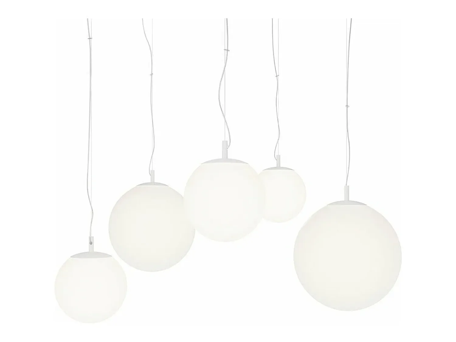 Best Maytoni Lampadario Minimal Basic Form In Metallo Bianco 5 Luci Con Diffusori In Vetro Dorado