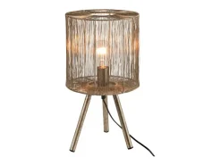 Clearance J-Line Lampara de mesa metal marrón antiguo Alt. 45 Marru00f3n