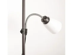 AKUNADECOR Lámpara De Pie^Lampara De Pie Marron De La Serie Varese Con Doble Iluminacion Marru00f3n