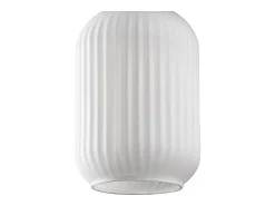 OZAIA Lámpara de araña de metal - Dorada y blanca - 3 pantallas Alt.130 x L. 55 cm - OSKA Dorado