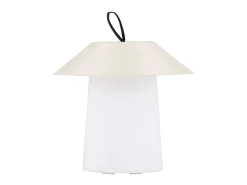 Lámpara de mesa Rubu LED para exterior color beige.