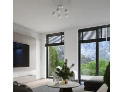 Best Sollux Lighting Lámpara de pared Bealy minimalista de acero/vidrio - 1 fuentes luminosas 3000K - L.10 x A.21 cm - Blanco
