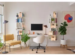Best Lámpara de pie LED recargable Zafferano Pina XXL - 6 W, IP65, regulador táctil, cabezal magnético, diseño moderno para interior y exterior - Dorado Amarillo