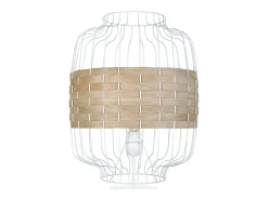 TOSEL Lámpara De Pie^Lámpara de Pie ,madera,Blanco ,A 170xD40x P 40cm Color natural claro