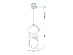 Lámpara Led Toolight G070-Cp Gold