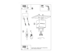 Sollux Lighting Plafón^Lámparas de techo Zorbo moderno de aluminio - 1 fuentes luminosas 4000K - L.10 x A.10 cm - Negro